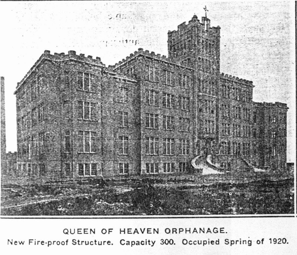 Queen of Heaven orphanage at West 48th and Federal. Photo courtesy of Rebecca Hunt collection